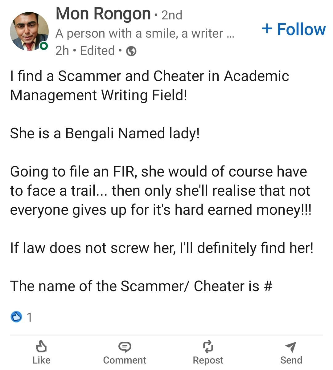 Scam Writing Acadlance - Marketplace for Freelance Academic Writing